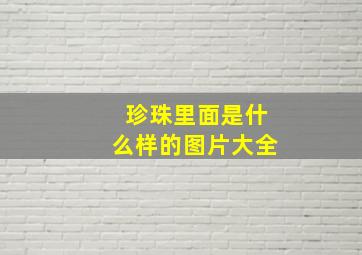 珍珠里面是什么样的图片大全