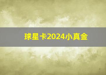 球星卡2024小真金