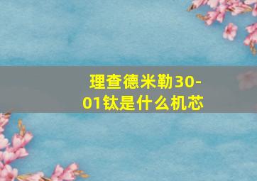 理查德米勒30-01钛是什么机芯