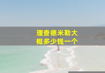 理查德米勒大概多少钱一个