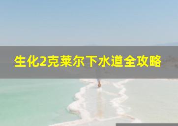 生化2克莱尔下水道全攻略