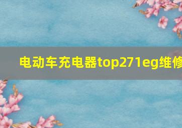 电动车充电器top271eg维修