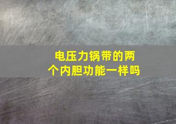 电压力锅带的两个内胆功能一样吗