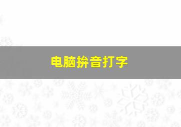 电脑拚音打字