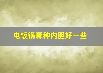 电饭锅哪种内胆好一些