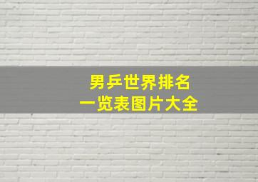 男乒世界排名一览表图片大全