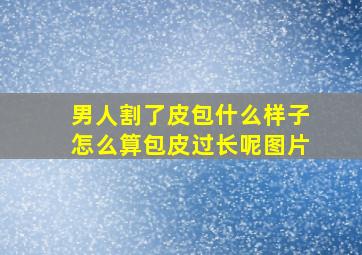 男人割了皮包什么样子怎么算包皮过长呢图片