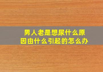 男人老是想尿什么原因由什么引起的怎么办