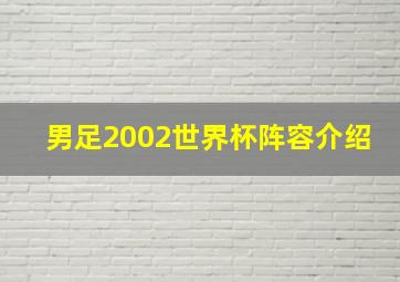 男足2002世界杯阵容介绍