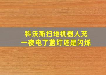 科沃斯扫地机器人充一夜电了蓝灯还是闪烁