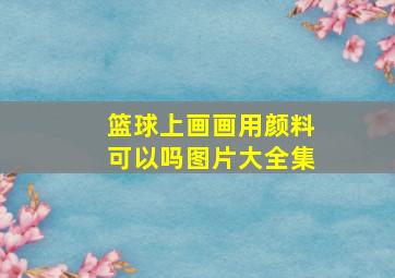 篮球上画画用颜料可以吗图片大全集