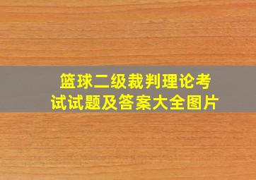 篮球二级裁判理论考试试题及答案大全图片