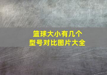 篮球大小有几个型号对比图片大全