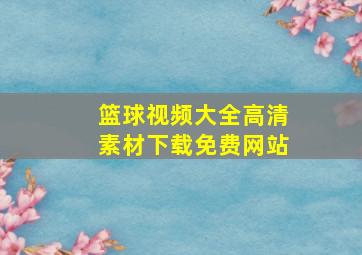 篮球视频大全高清素材下载免费网站