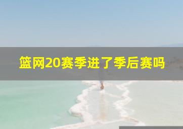 篮网20赛季进了季后赛吗