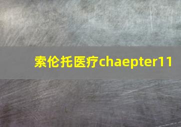 索伦托医疗chaepter11