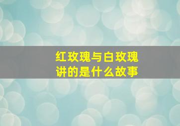 红玫瑰与白玫瑰讲的是什么故事