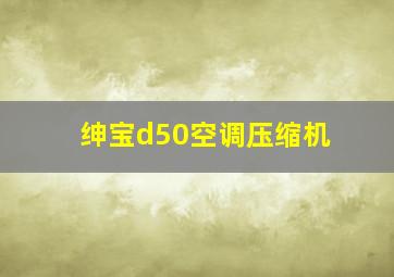 绅宝d50空调压缩机