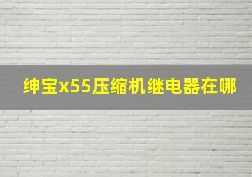 绅宝x55压缩机继电器在哪