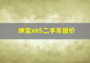 绅宝x65二手车报价