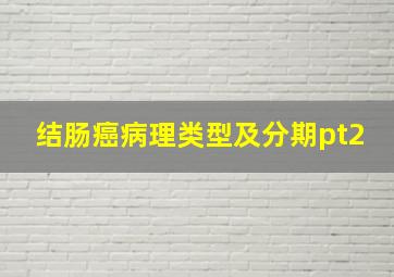 结肠癌病理类型及分期pt2