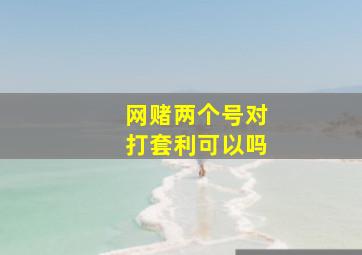 网赌两个号对打套利可以吗