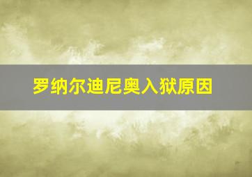 罗纳尔迪尼奥入狱原因