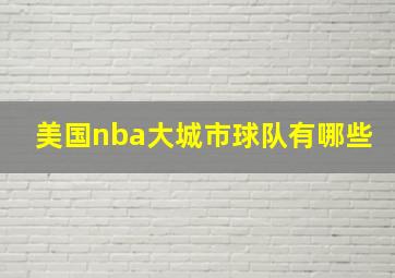 美国nba大城市球队有哪些