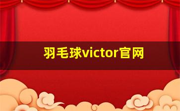 羽毛球victor官网