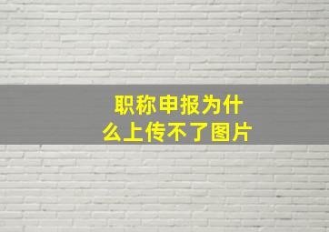 职称申报为什么上传不了图片