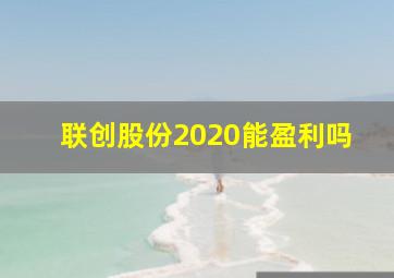 联创股份2020能盈利吗