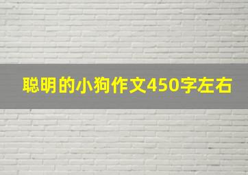 聪明的小狗作文450字左右