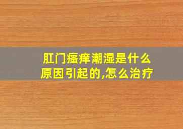 肛门瘙痒潮湿是什么原因引起的,怎么治疗