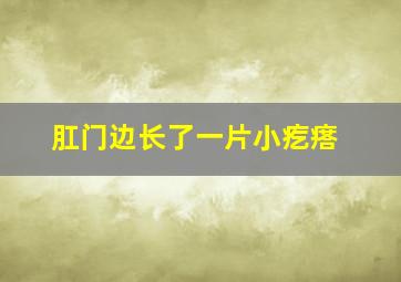 肛门边长了一片小疙瘩