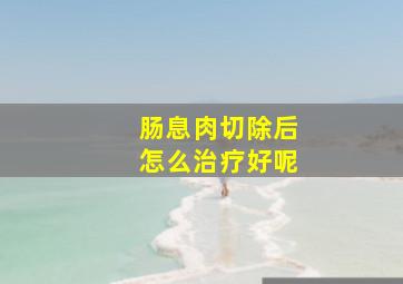 肠息肉切除后怎么治疗好呢