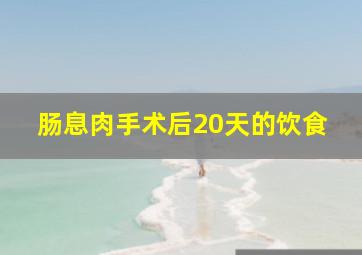 肠息肉手术后20天的饮食