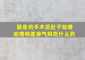 肠息肉手术后肚子咕噜咕噜响是排气吗吃什么药