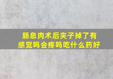 肠息肉术后夹子掉了有感觉吗会疼吗吃什么药好