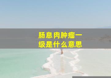 肠息肉肿瘤一级是什么意思