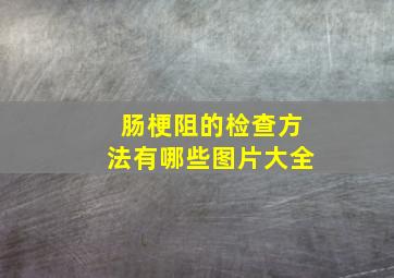 肠梗阻的检查方法有哪些图片大全