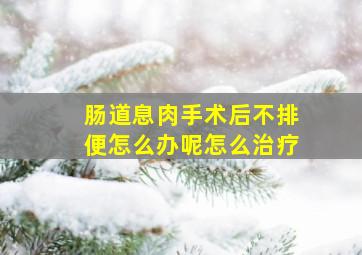 肠道息肉手术后不排便怎么办呢怎么治疗