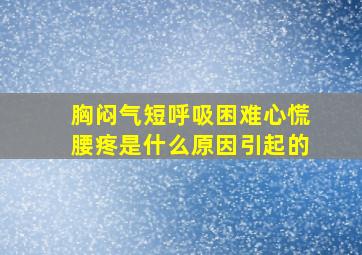 胸闷气短呼吸困难心慌腰疼是什么原因引起的