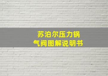 苏泊尔压力锅气阀图解说明书