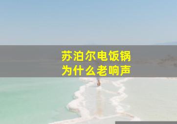 苏泊尔电饭锅为什么老响声