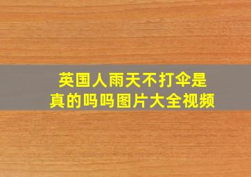 英国人雨天不打伞是真的吗吗图片大全视频