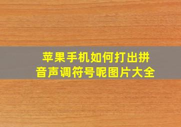 苹果手机如何打出拼音声调符号呢图片大全