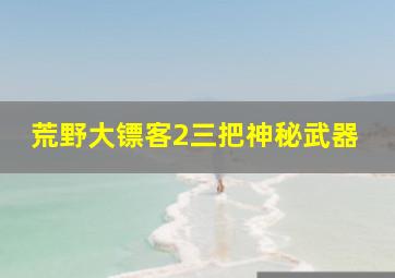 荒野大镖客2三把神秘武器