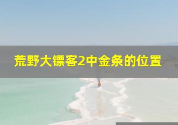 荒野大镖客2中金条的位置