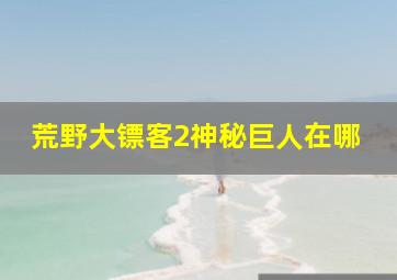 荒野大镖客2神秘巨人在哪