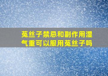 菟丝子禁忌和副作用湿气重可以服用菟丝子吗